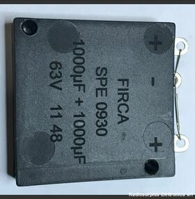 SPE 0930 Condensatore Elettrolitico  FIRCA SPE 0930  1000 + 1000 uF  63 Volt Componenti elettronici