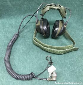 RA-195/1010 Cuffia CLANSMAN Racal RA-195/1010 Accessori per apparati radio Militari