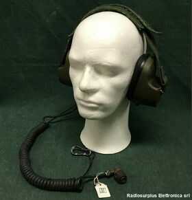 RA-195/1010 Cuffia CLANSMAN Racal RA-195/1010 Accessori per apparati radio Militari