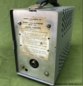 Barker & Williamson model 334A Dummy Load-Wattmeter Barker & Williamson model 334A Accessori per apparati radio Militari
