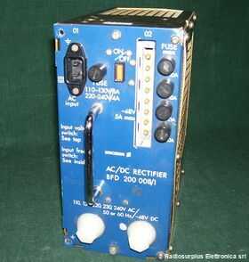 BDF200 ERICSSON BFD 200 008/1 AC/DC Rectifier Alimentatori