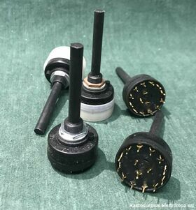 CR11P1V Commutatore rotativo 1 via 11 Posizioni  Contatti in ottone, tensione di lavoro 300 Volt Componenti elettronici