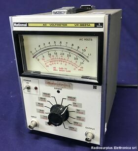 VP-9631A AC Voltmeter  NATIONAL VP-9631A  Voltmetro in AC da 300 uV a 100 Volt Strumenti