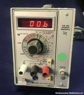 DM 502 + TM 501 TEKTRONIX DM 502 + Power Module TM 501  Multimetro digitale completo di alimentatore Strumenti