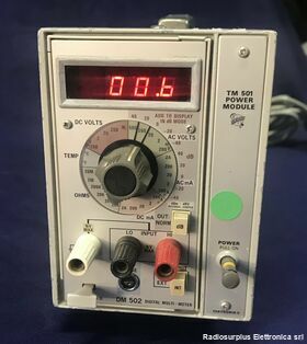 DM 502 + TM 501 TEKTRONIX DM 502 + Power Module TM 501  Multimetro digitale completo di alimentatore Strumenti