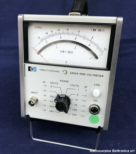 HP 3400A RMS Voltmeter  HP 3400A  Votage range da 1mV - 300 Volt Strumenti