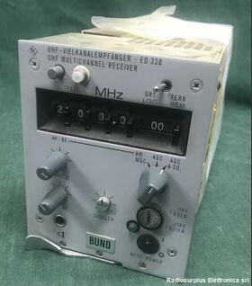 ED 330 ROHDE & SCHWARZ ED 330 Ricevitore Multichannel  Frequenza operativa da 225,00 A 399,75 Mhz. Apparati radio