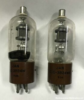 coppia3B24 W Coppia Valvole  3B24 W  Raddrizzatrice JAN Valvole