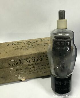 394 A Valvola  Raddrizzatrice di Potenza  394 A  Usata, provata funzionante. Valvole