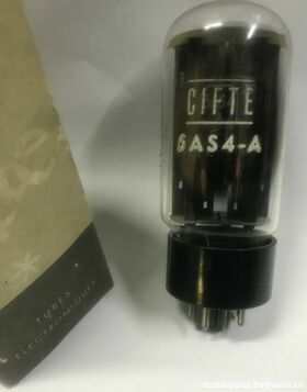 6AS4-A Valvola  6AS4-A  Raddrizzatrice a semionda CIFTE Valvole