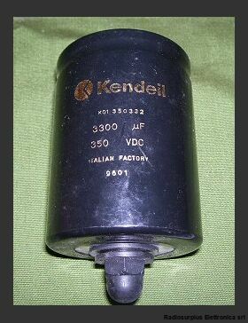 ken3300 Condensatore Elettrolitico 3300uF 350Volt C.C. Condensatori