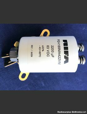 PEH169MA422VM Condensatore Elettrolitico  RIFA PEH169MA422VM  2200 uF /  63 Vdc Componenti elettronici