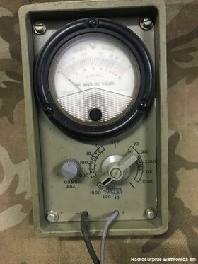 ME-77C/U Multimeter  ME-77C/U  Multimetro militare U.S. Army Accessori per apparati radio Militari