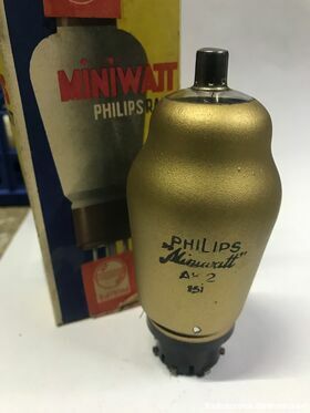 AK2 Valvola  AK2  Triodo PHILIPS Valvole