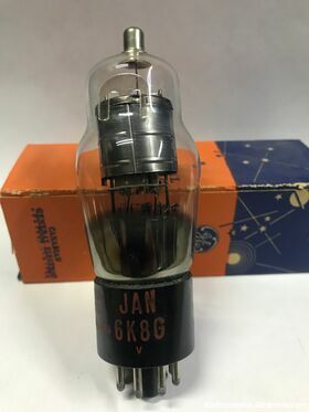 6K8G Valvola  6K8G  Triodo -Esodo G.E. Valvole
