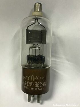 3B24 W Valvola  3B24 W  Raddrizzatrice RAYTHEON Valvole