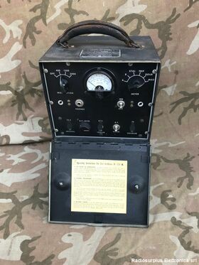 BC 376K Test Oscillator BC 376K   Oscillatore di test  per segnali RF e modulazione Accessori per apparati radio Militari