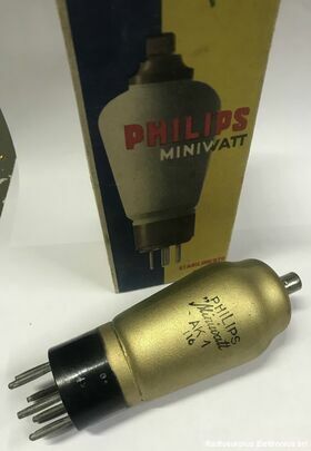 AK1 Valvola  AK1  Triodo PHILIPS Componenti elettronici