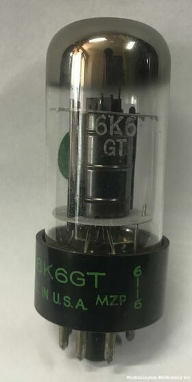 6K6 GT Valvola  6K6 GT  Pentodo SYLVANIA Valvole